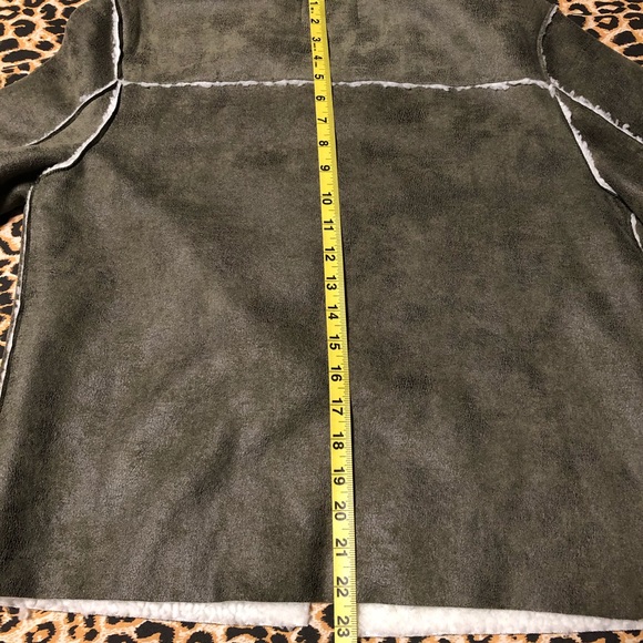 Faux Suede Aviator Jacket - Picture 15 of 15